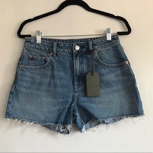 Host📌 All Saints Lexi Shorts in Light Indigo Blue